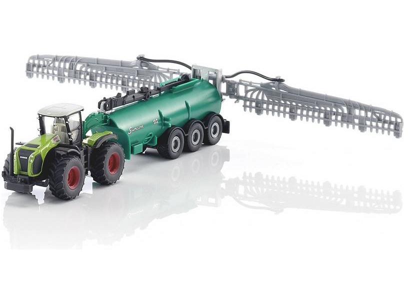 Трактор Claas Xerion с вакуумным танкером  